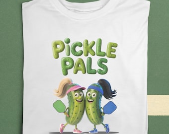 Pickle Pals T-shirt: Rolig Pickleball Dubbellagströja