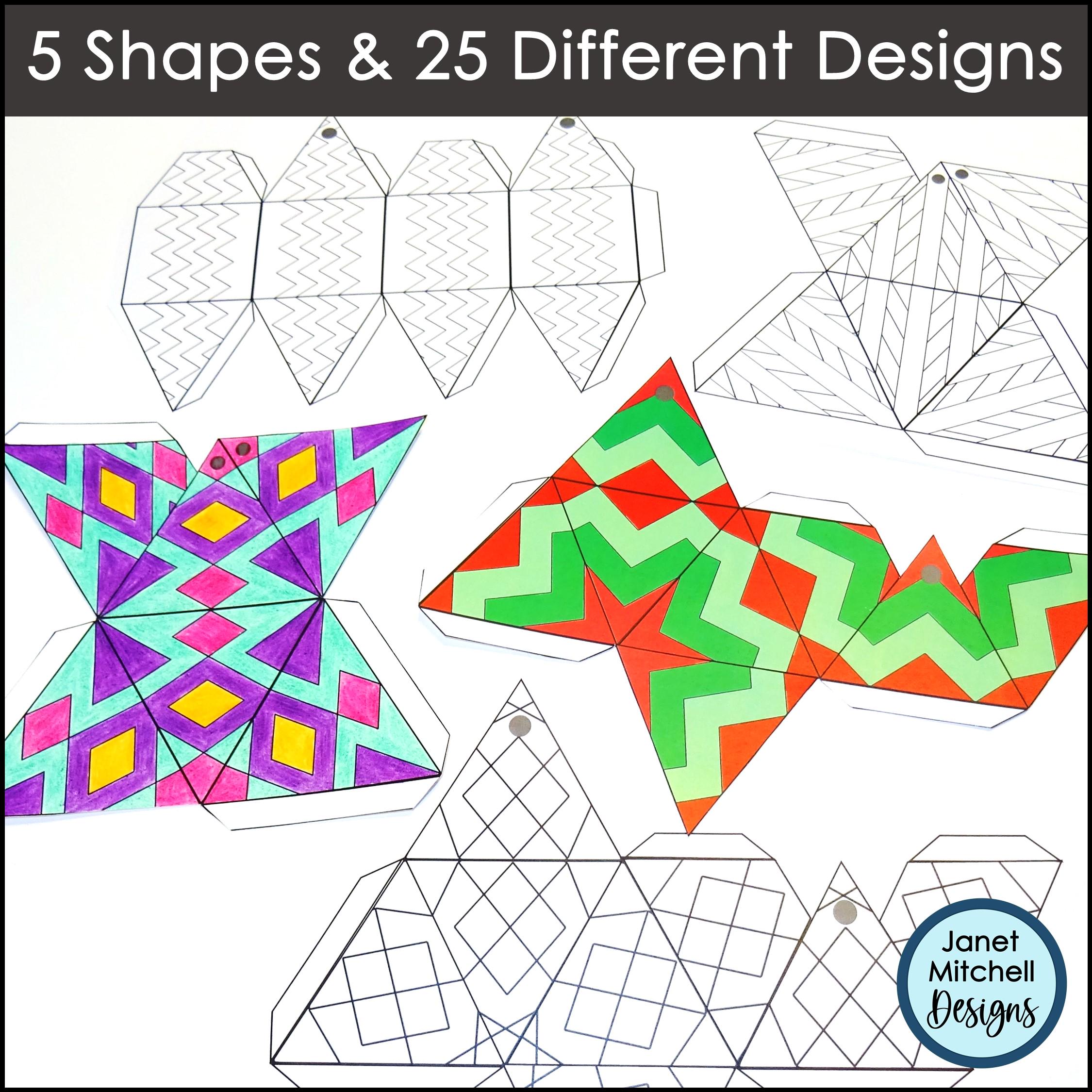 Paper Christmas Ornament Patterns for Upper Elementary to High School ...