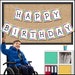 Happy Birthday Colorful Printable Banner - Etsy