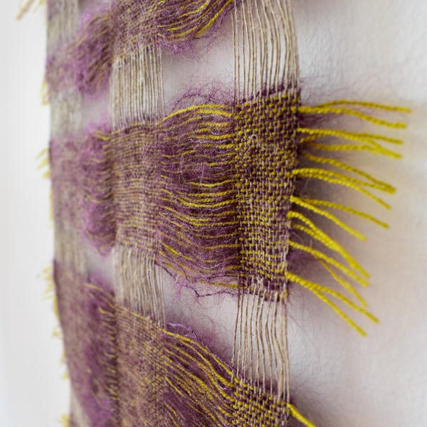 Handwoven Wool and Linen Wall Hanging