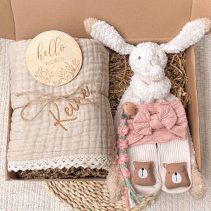 Juego de regalo para bebé recién nacido, juego de regalo personalizado para bebé, juego de regalo para recién nacido, caja de regalo para bebé niño, regalo para niña, canasta de regalo para baby shower, regalos para recién nacidos