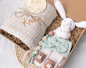 Custom Baby Gift Set, New Baby Gift Set, Newbron Gift Set, Baby Boy Gift Box, Baby Girl Present, Baby Shower Gift Basket, NewBorn Gifts