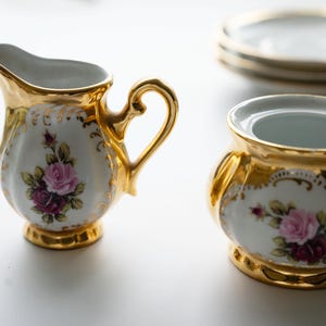 Vintage Handarbeit 24 Kt. Gold Bavarian Fine China Tea Service Set - Etsy