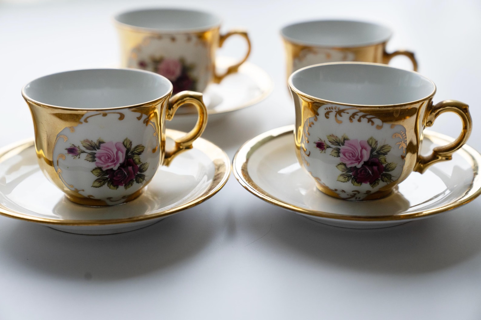 Vintage Handarbeit 24 Kt. Gold Bavarian Fine China Tea Service Set - Etsy