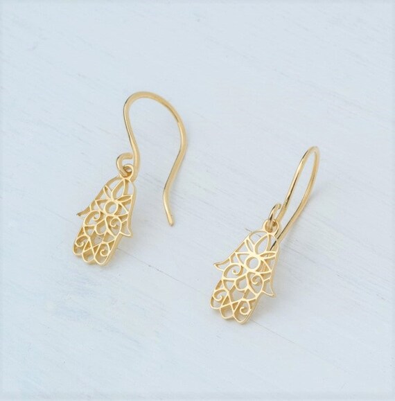 Orecchini A Goccia In Pelle PU Con Simbolo Hamsa E Occhio Che Tutto Vede, Leggeri, Con Gancio Placcato Argento 925, Donna