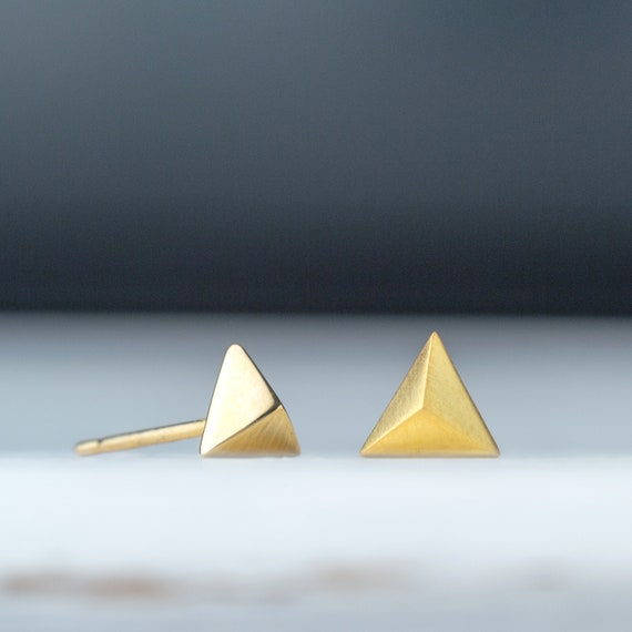 Etsy shop triangle earrings