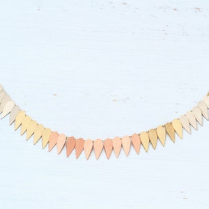 Solid Gold Leaf Necklace / 9k, 14k or 18k / Teardrop Charms /  Bridal jewelry