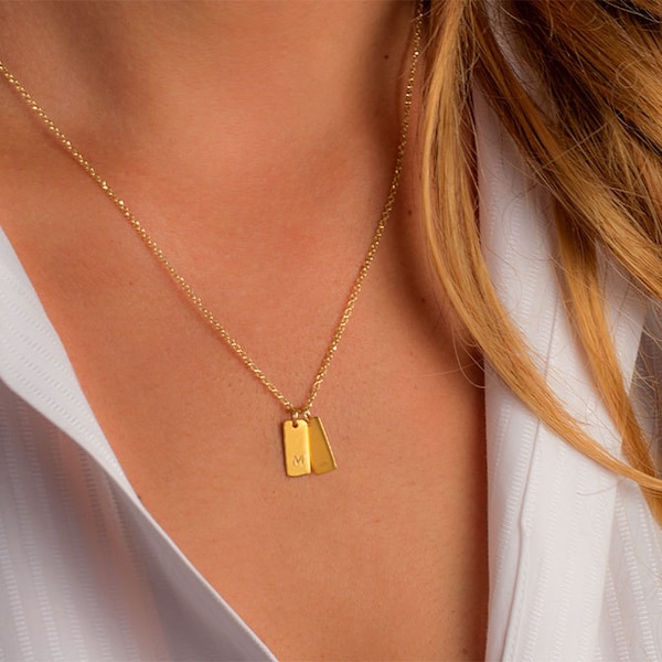 14k Gold Initial Monogram Pendant Etsy