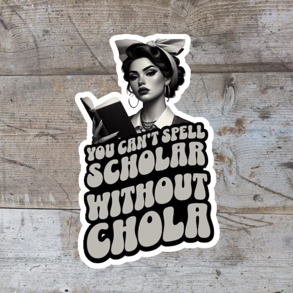 Scholar and Chola Sticker: Culture Academia Laptop Decal