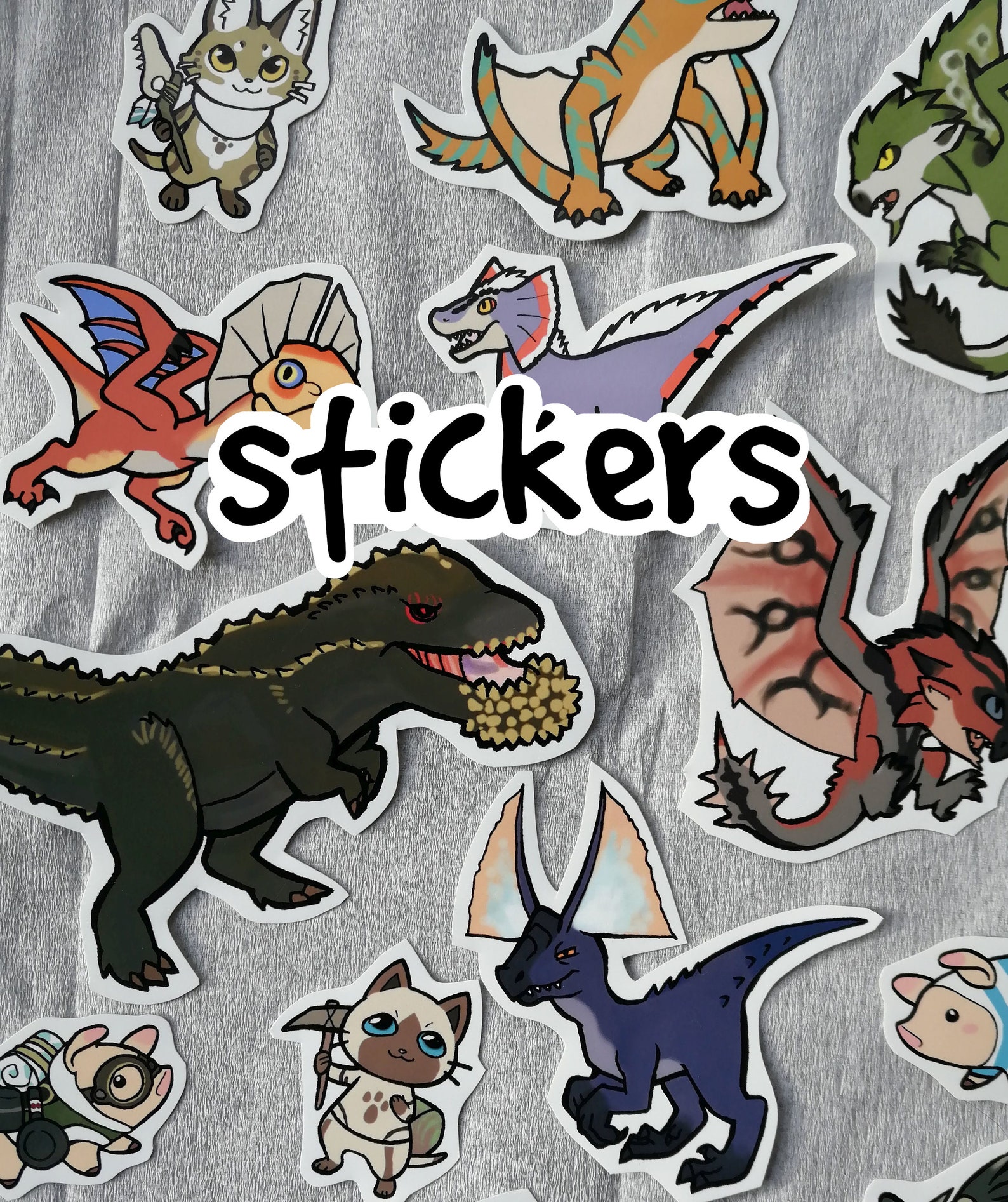 Monster Hunter Stickers average 15 choose from over 80 | Etsy