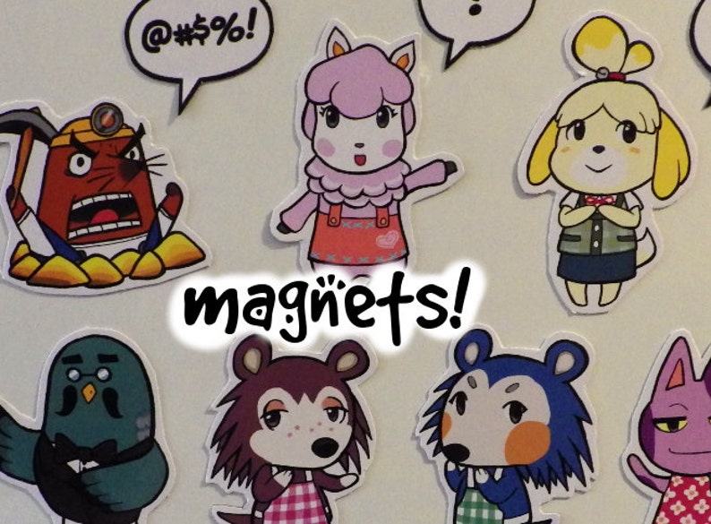 Animal Crossing Cute Fridge Decorative Etsy