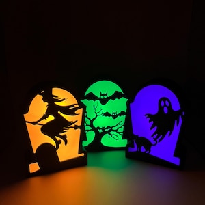 Halloween Tombstone Light Box Set, Lantaarn - Commerciële licentie