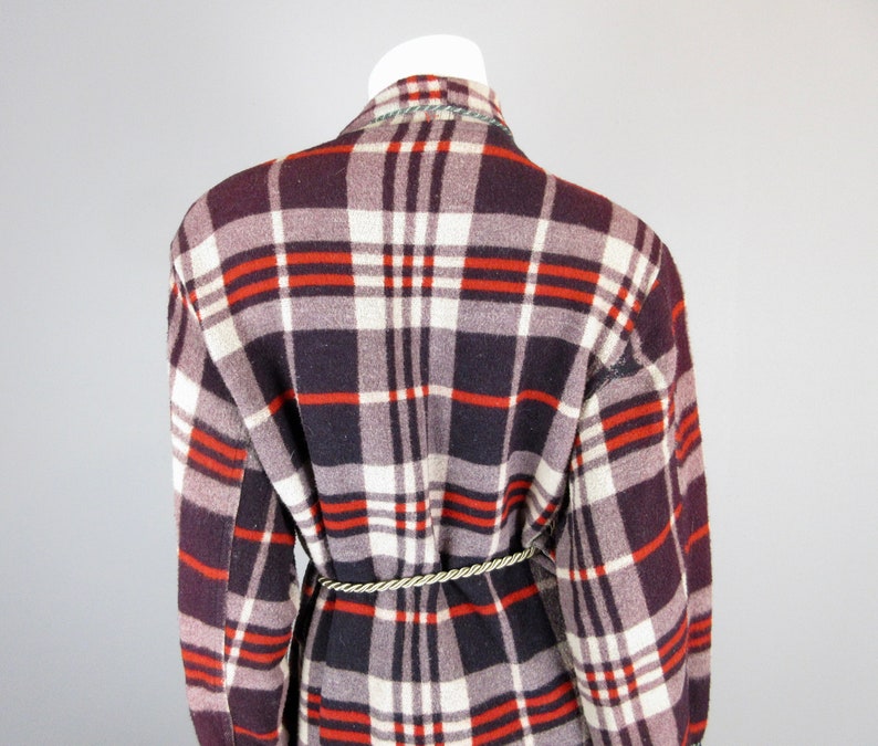 Sz M Nick Nora Vintage Camp Blanket Wedding Gift Men/'s Women/'s Unisex His Hers Beacon Brand Robe 1940/'s 40/'s 1950/'s 50/'s Red Brown