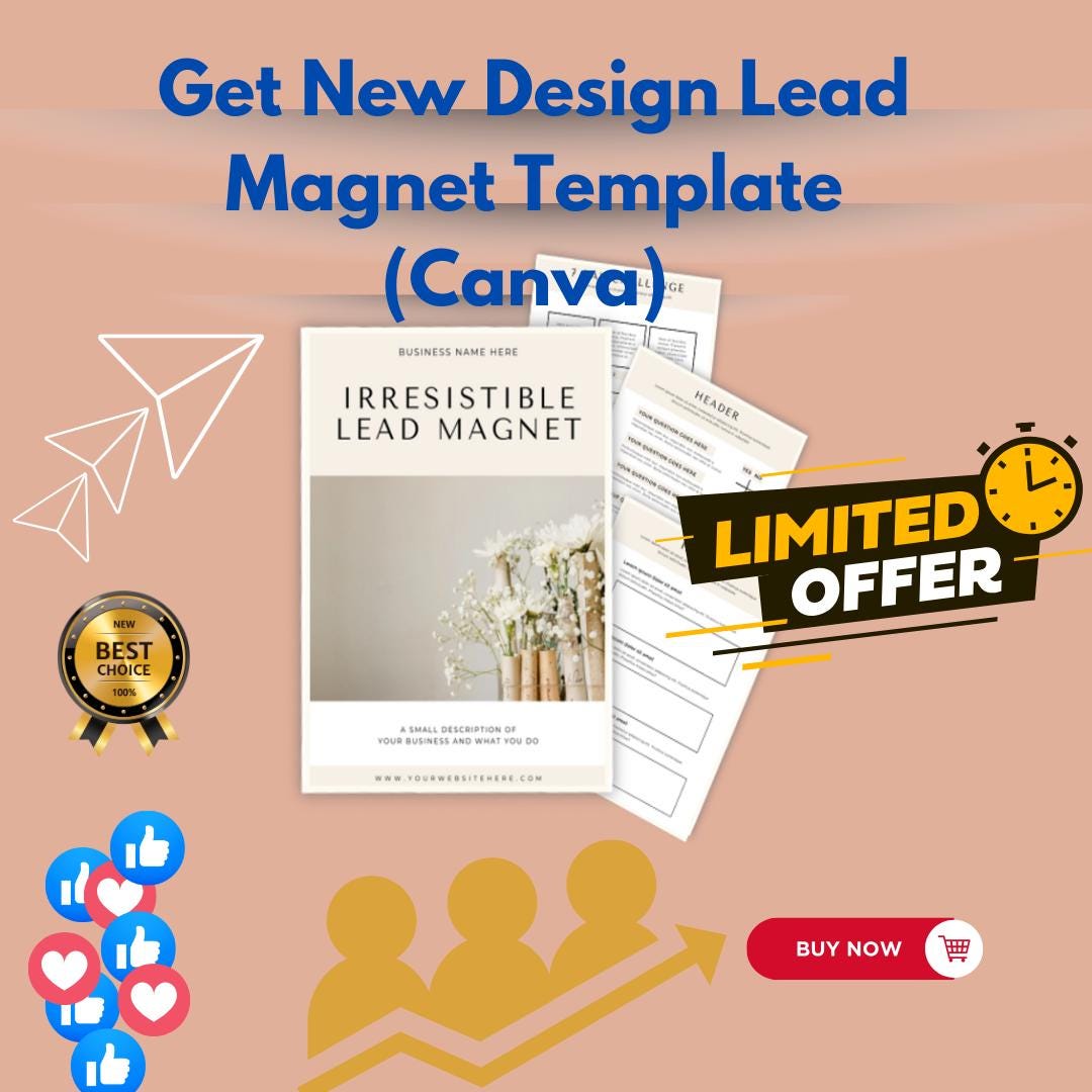 New Canva Lead Magnet Templates for Eye-catching Designs - Etsy