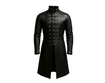 Viking Leather Jerkin With Long Sleeves Belt - Renaissance jerkin for Fantasy Cosplay Costume - Medieval Jerkin Dark Cosplay Costume