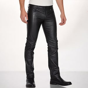 Handmade Genuine Real Soft Sheep Leather Pant for Men&#39;s Quilted Design Rider Pants For Boys Pant Special Motorcycle Leather  Pant