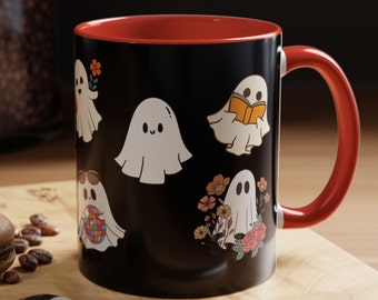 Ghost Party Coffee Mug: Spooky Halloween Vibes, Bookish Gift