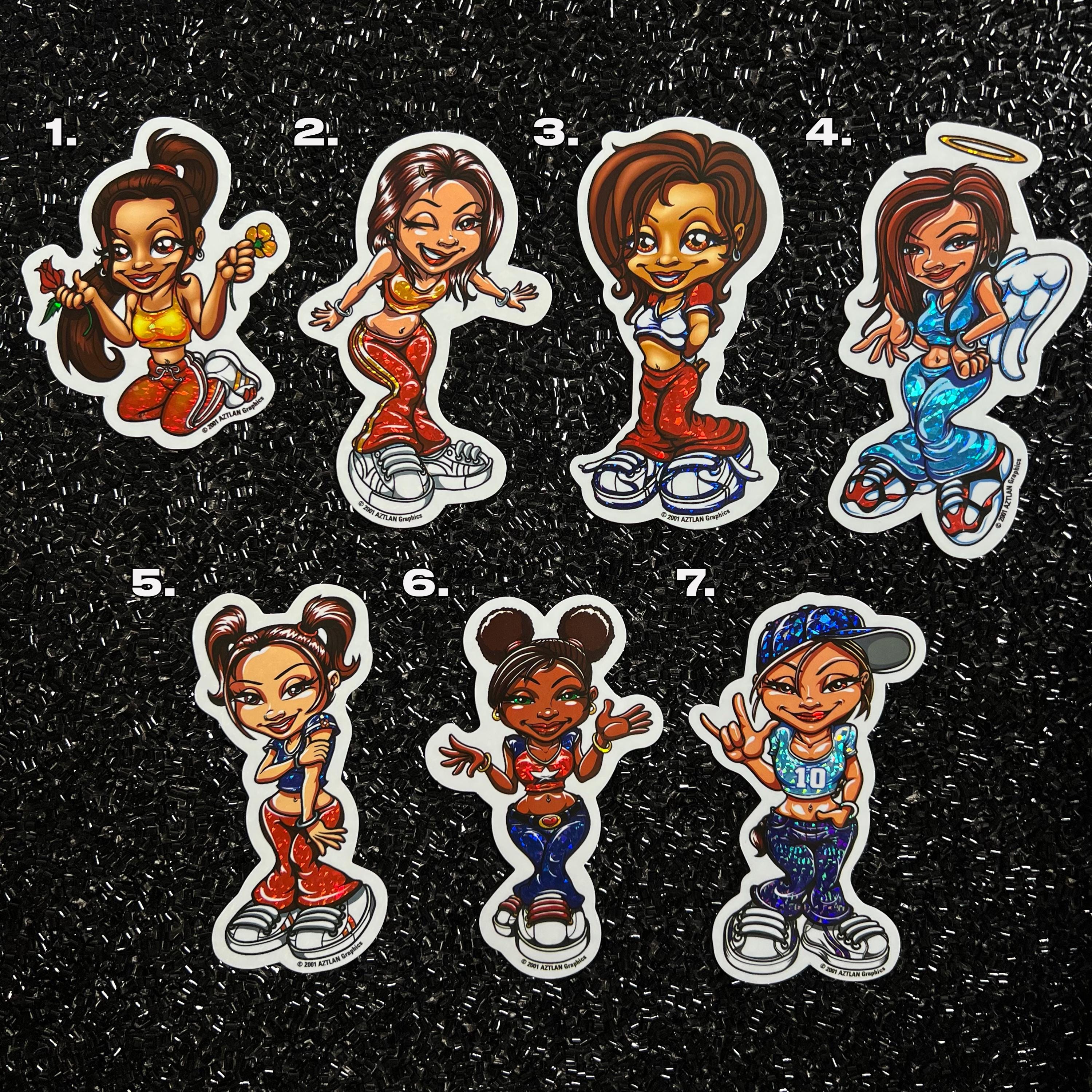 Vintage Y2K Baddies | Nostalgic Vending Machine Sticker | Multiple
