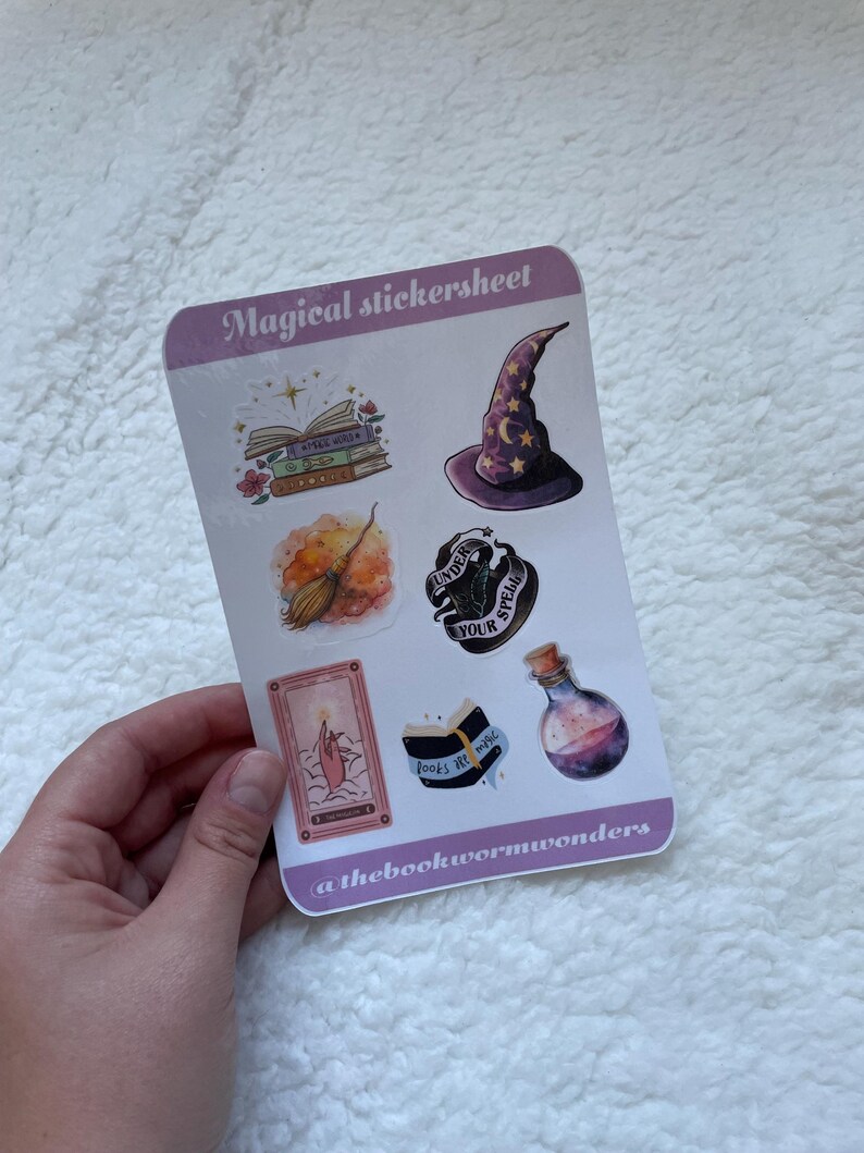 Sticker Layout For Magic Boot Magical Stickersheet - Etsy
