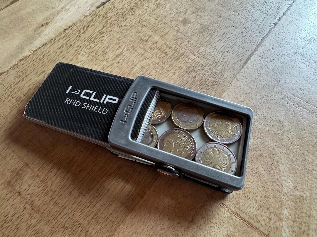 Porta Carte Iclip Monete Scomparto Monete IClip Estensione