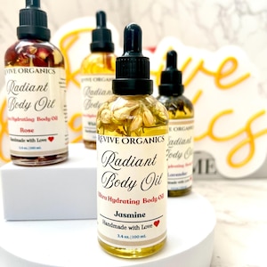 Ultra Hydrating Body Oil For Dry Skin, Luxe Rose Body Oil, All Natural Lightweight Body Oil, Pheromone Perfume, Moisturizing Body Oil