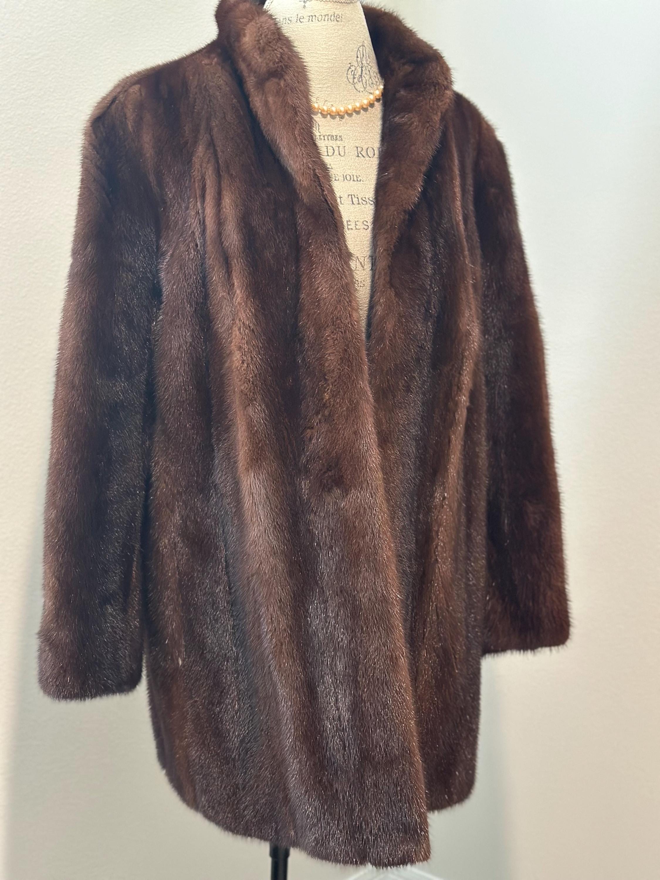 Vintage Vincent Indiana Mink Fur Coat - Etsy