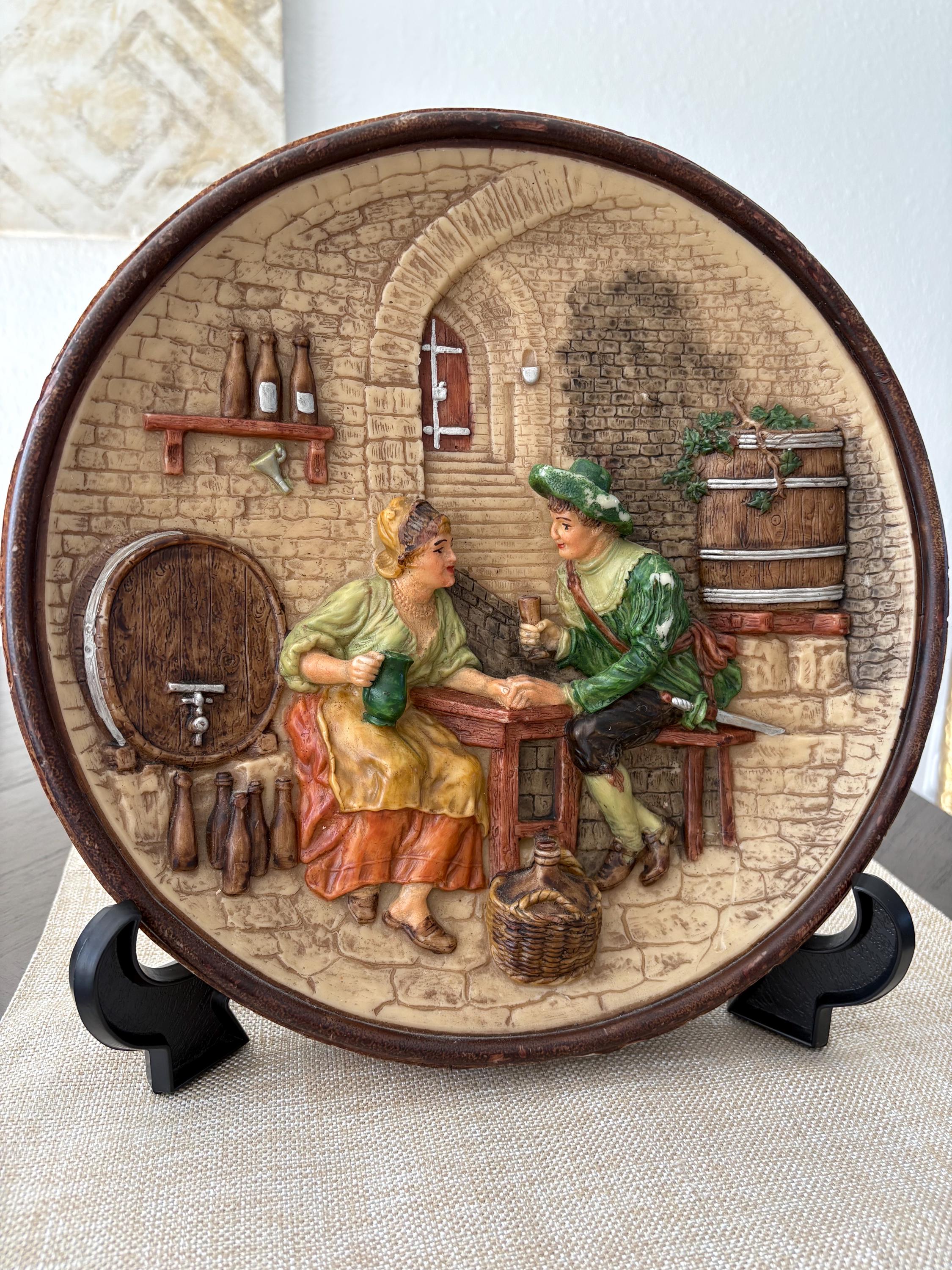 Vintage Musterschutz Terracotta Wall Plate by Johann Maresch - Etsy