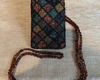 Vintage Beaded Eyewear Case