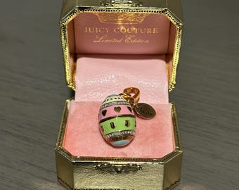 Juicy Couture (2008) Limited Edition Bedazzled Egg Charm*New* in Box