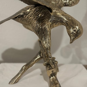 Vintage Brass Eagle Sculpture
