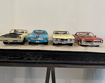 Vintage Muscle Die-Cast 4 Cars Sold as ea.