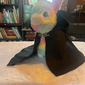Capa de gato mago de medianoche - Capa de gato - Ropa para gatos - Capa de muñeca - Capa de peluche