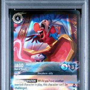 Disney Lorcana Singles CGC PSA Graded (2023) / Rise of the Floodborn / Pristine Gem Mint Near Mint / Lorcana TCG / Beast Belle Cinderella