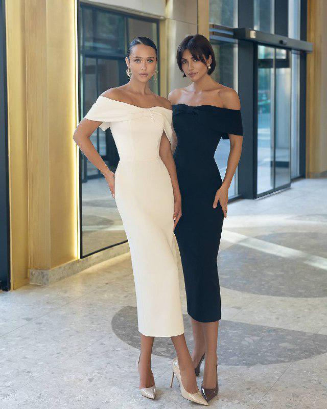aubrey off shoulder dress Aubrey: Off the Shoulder Mikado and Tulle Ball Gown Wedding Dress