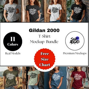 Natural Gildan 2000 Mockup bundle , Gildan bundle, whole shop Mockup bundle, real Model Mockup, Tshirt mock, gildan natural POD y2k mockup