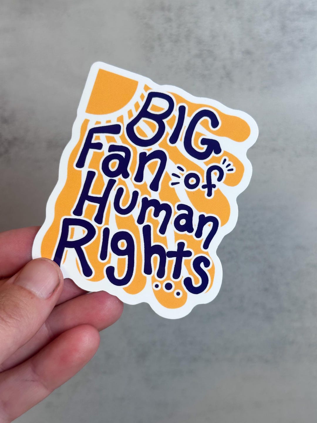 Big Fan of Human Rights Sticker - Etsy