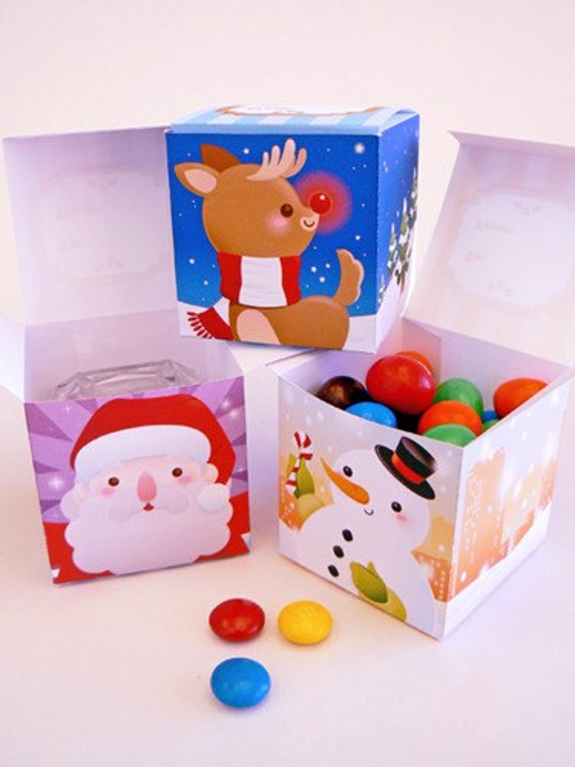 Christmas Gift Box Printable Papercraft PDF - Etsy