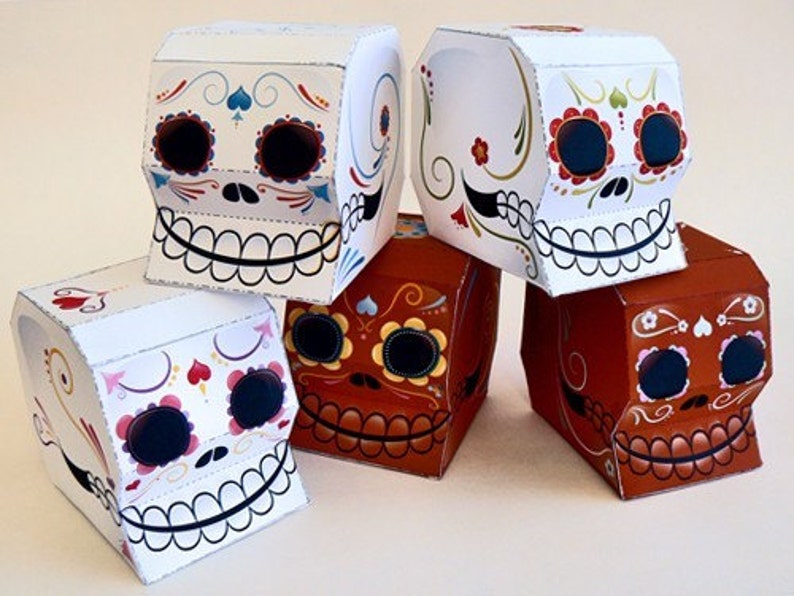 sugar-skulls-printable-paper-craft-pdf-etsy