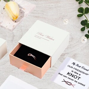 Themenringe mit Grußkarte, anpassbare Grußkarte, Geschenk für Tochter, Mutter, Geburtstagsgeschenk, Hochzeitsgeschenk, Inspirationsgeschenk.