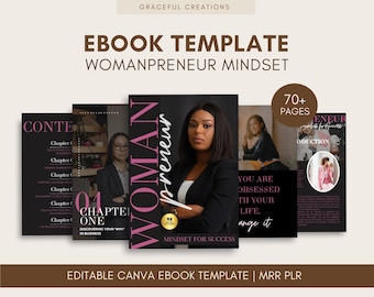 Plantilla de ebook, plantilla de ebook de Canva, maqueta de ebook, plantilla de libro de trabajo, creador de cursos, imán de clientes potenciales, derechos de reventa maestra, MRR PLR, DFY