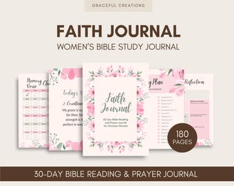 Womens Journal, Bible Study Guide, Bible Study Template, Prayer Journal, Devotional Journal, Private Label Rights, PLR Planner, DFY