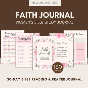 Womens Journal, Bible Study Guide, Bible Study Template, Prayer Journal, Devotional Journal, Private Label Rights, PLR Planner, DFY