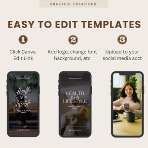 client ebook, holistic mindfulness, business plan, health coach, wellness coach, branding kit, life coach, instagram templates, social media posts, business marketing, canva template, health and wellness, self-care wellbeing, instagram reels, faceless reels, faceless videos, social media marketing