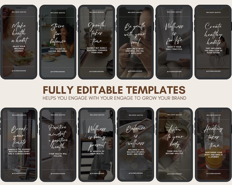 client ebook, holistic mindfulness, business plan, health coach, wellness coach, branding kit, life coach, instagram templates, social media posts, business marketing, canva template, health and wellness, self-care wellbeing