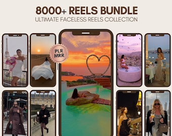 8000+ Faceless Reels, Aesthetic Reels, Faceless Marketing, Faceless Videos, Master Resell Rights PLR MRR