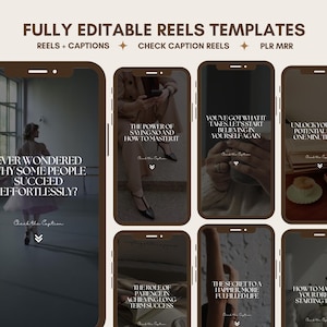 spiritual post, growth mindset canva, instagram reels, minimalist instagram, money manifestation, business coach, engagement instagram, coaching templates, content creator, instagram story, social media bundle, life coach, mental health, Life and Mindset Reels, Coaching Templates, Growth Mindset, Wellness Reels, Motivational Quotes, Instagram Reels Canva Templates PLR MRR