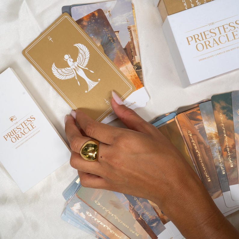 Priestess Oracle Deck: Ancient Egypt Light Codes, Spiritual Awakening image 4