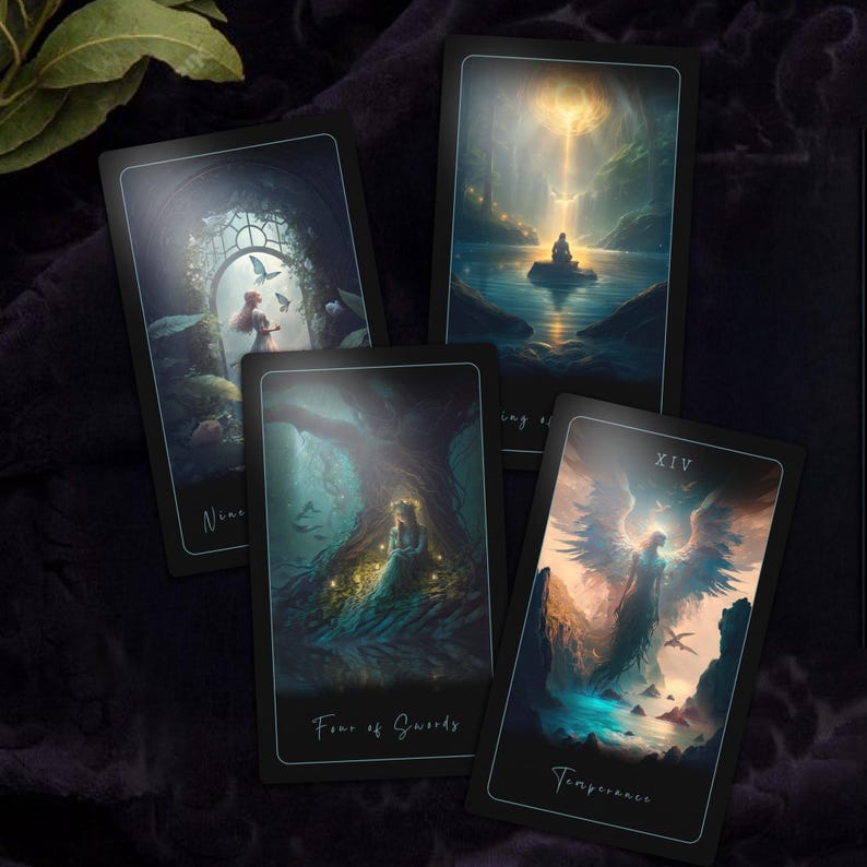 Tarot of Sacred Kingdoms Original Edition - 78-Cards Tarot Deck with Guidebook with Upright Meanings – Oracle Cards Style image 4