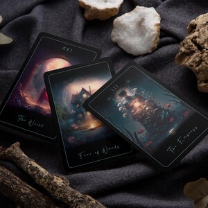 Tarot of Sacred Kingdoms Original Edition - 78-Cards Tarot Deck with Guidebook with Upright Meanings – Oracle Cards Style image 3