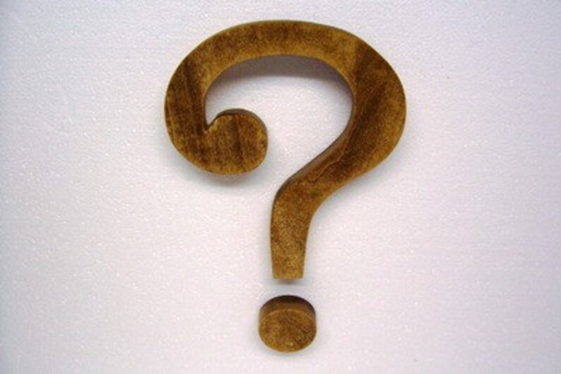 Question Mark Wood Sign Wall Sign | Etsy